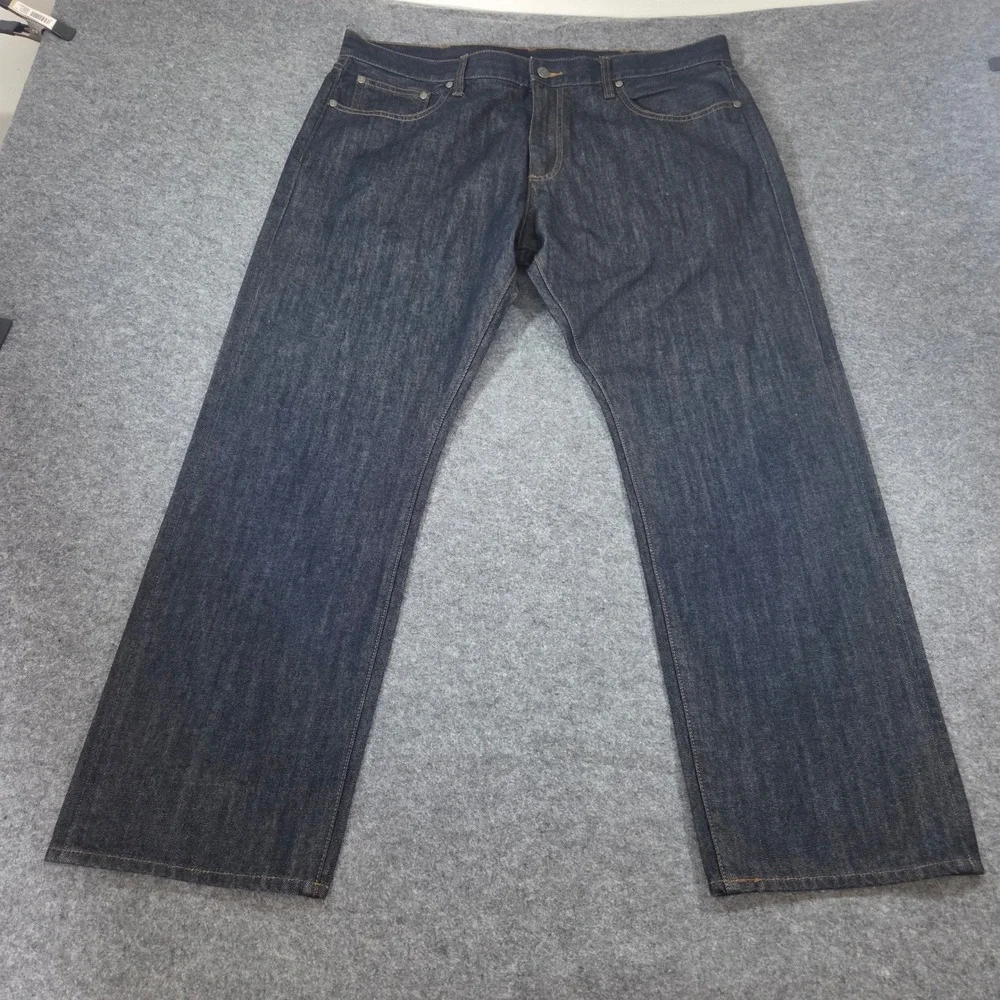 Brooks Brothers Straight Fit Jeans Men's 40x30 Dark Wash 100% Cotton Denim